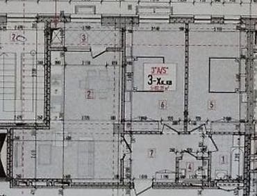 3: 3 комнаты, 81 м², Технопарк 13 этаж, ПСО (под самоотделку) — 5