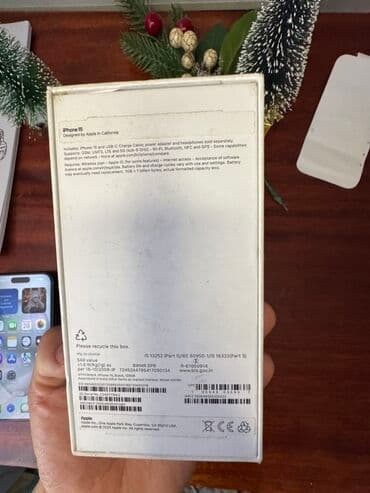 айфон 15 телефон: IPhone 15, Б/у, 128 ГБ, Черный, Коробка, 96 % — 1