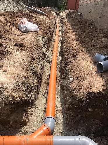 Курулушту биротоло бүтүрүү: Канализация иштери | Канализация казуу, Септик казуу, Канализация түтүктөрүн орнотуу 6 жылдан ашык тажрыйба — 3