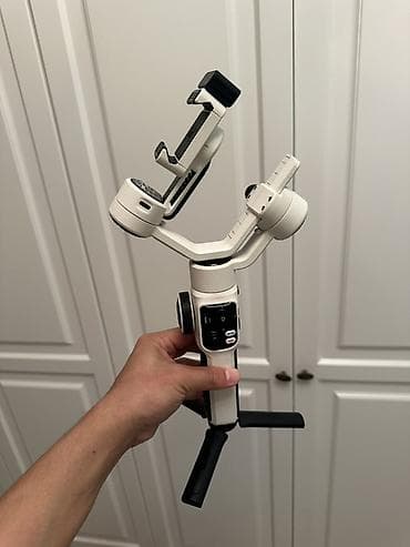 poco 5pro: Стабилизатор для смартфона Zhiyun Smooth 5S (белый) - Трёхосевой — 1