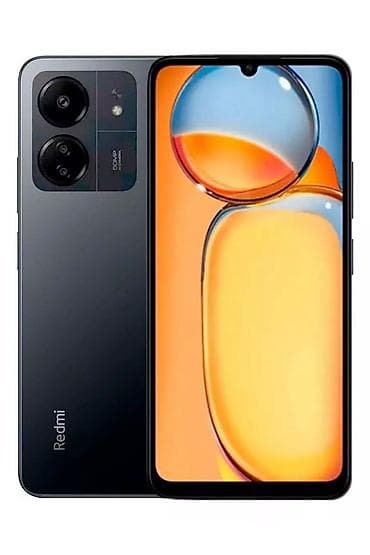 Redmi, Redmi 13C, Б/у, 128 ГБ, цвет - Черный, 2 SIM