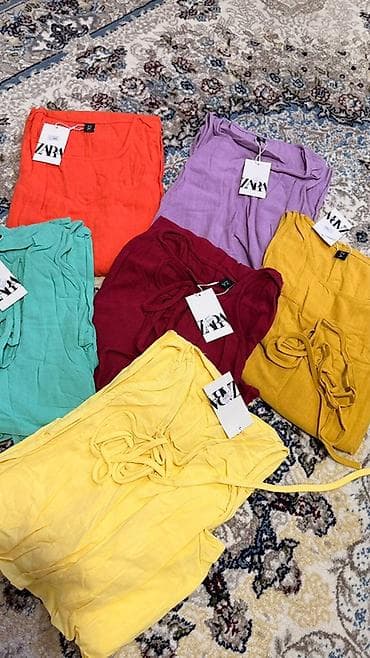 zara hm: Платье-макси без рукавов ZARA - Легкое длинное платье прямого кроя - — 1