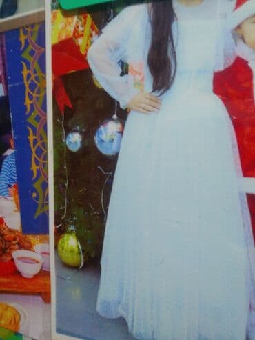 дом вещи: Детское платье, цвет - Белый, Б/у — 1