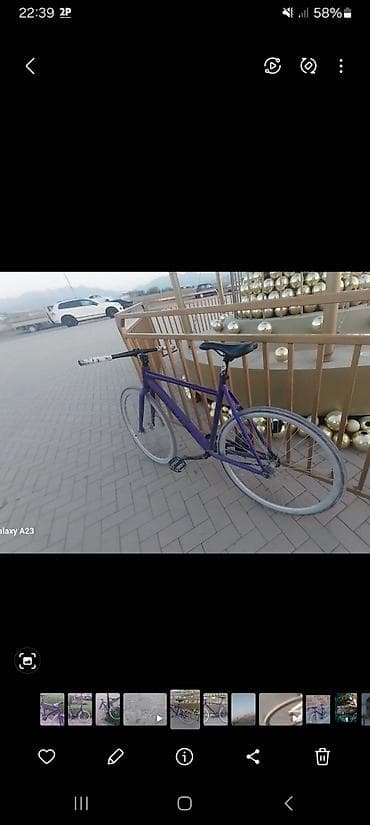 фикс aventon: Фикс-байк Aventon, фиолетовый - Рама: алюминиевая, геометрия — 3