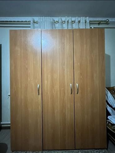 3 3: Шифоньер, шкаф для одежды, Прямой, ЛДСП — 1