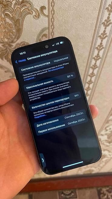 iphone 17e: IPhone 15 Pro, 256 ГБ, Black Titanium, 80 % — 1