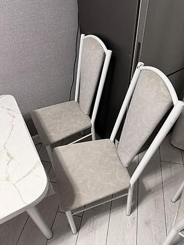 stol: Кухонный стол и стул, цвет - Белый — 4