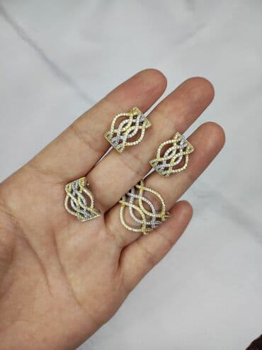 набор пандора: Серебряный комплект италия серебро + жёлтое золото цена со скидкой — 3