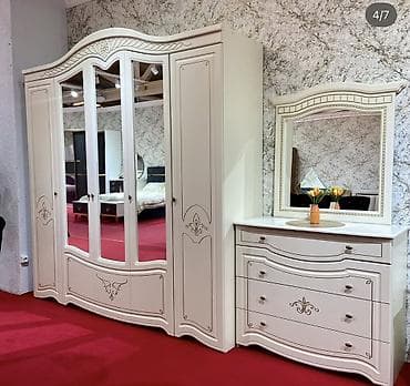 Детская мебель: Спальный гарнитур, Двуспальная кровать, цвет - Белый — 4