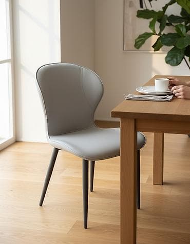 Стул для кухни, Новый, Другой материал, цвет - Серый