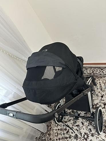 Коляскалар: Балдар арабасы, Cybex, түсү - Кара, Колдонулган, Өзү алып кетүү — 4