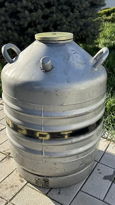 сосуд для жидкого азота: Сосуд Дюара (Дьюара) производства СССР - Для хранения жидкого азота и — 1