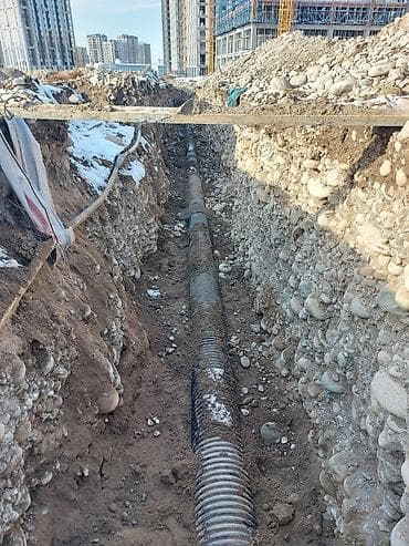 Сантехниктер: Монтаж внешних сетей водоотведения/дренажа под ключ - Земляные — 3