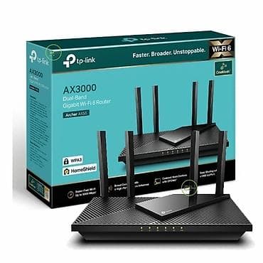 Роутер TP-Link Archer AX55 (AX3000), двухдиапазонный гигабитный Wi‑Fi