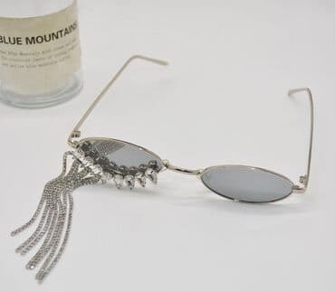 серебряные украшения из индии: Солнцезащитные очки с декоративными стразами и цепями 👌 — 2