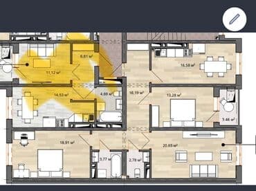 сдается квартира келечек: Построен, Элитка, 3 комнаты, 96 м² — 6