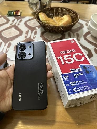 ipad 8 generation: Redmi, Redmi 15C, Б/у, 256 ГБ, цвет - Черный, 2 SIM — 4