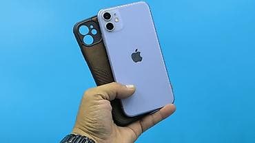 IPhone 11, Б/у, 128 ГБ, Синий, Чехол, Защитное стекло, 75 %