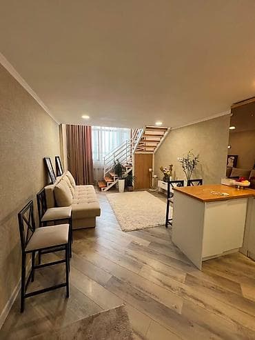 2 комнаты, 56 м², Кара-Жыгач ж/м 4 этаж, Евроремонт — 3