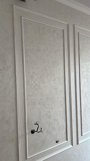 декоративные плиты: Декоративная штукатурка с фрагментными картинами-рамками и молдингами — 2