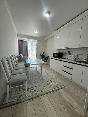 Батирлер: 1 бөлмө, 54 м², Аламедин-1 мкр 106-серия жакшыртылган, 4 кабат, Жаңы ремонт — 2