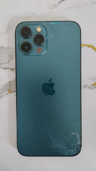 телефон бу токмок: IPhone 12 Pro Max, Колдонулган, 512 ГБ, Blue Titanium, 82 % — 2
