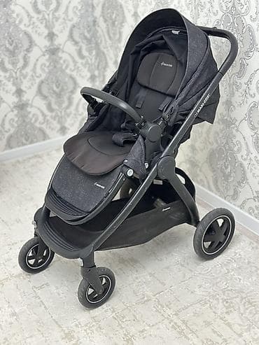 Коляски: Коляска, Другой бренд, цвет - Черный, Б/у, Самовывоз — 2