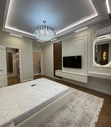 pro group: 3 комнаты, 137 м², Асанбай мкр Элитка, 9 этаж, Дизайнерский ремонт — 2