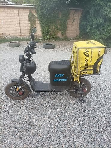 Скутеры: Электроскутер AKSY MOTORS с кофром для доставки - Электропривод — 2