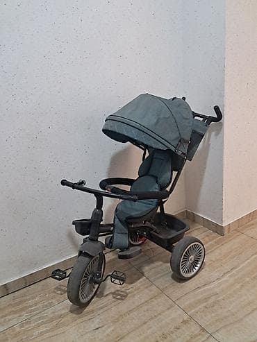 rd 5: Детский трехколесный велосипед с родительской ручкой и капюшоном — 6