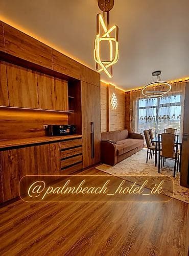 Күндүк ижара: Ысык-Көлдө ижарага батир, Palm Beach, Чок-Тал, 5 орун, Баасы Бүтүндөй турак үй үчүн — 3
