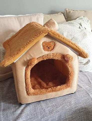 маленькая собачка: 🐩Домик-лежанка для собак и кошек, мягкий, закрытый - Формат — 6