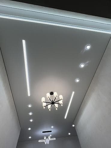 подвесной потолок: Натяжные потолки с интегрированным освещением - Современные натяжные — 6