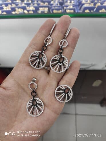 набор пандора: Очень красивый Набор Серебро 925 пробы Дизайн Италия Камни фианиты — 1