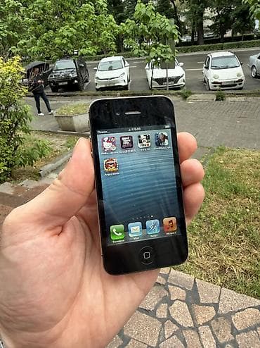 айфон 4s: IPhone 4, < 16 ГБ, Черный — 6