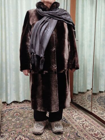 шерстяные кофты женские больших размеров: Шуба, Длинная модель, Made in KG, 9XL — 3