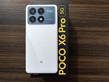 poko м5: Poco X6 Pro, Б/у, цвет - Белый — 1