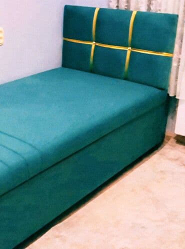 Кровати: Односпальная кровать, Новый, С мягкой обивкой, длина - 2000 см — 7