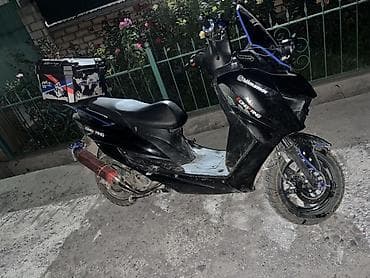 мото кийим: Скутер DongFang (черный) с туристическим оснащением и тюнингом — 2