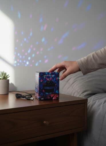 мини горки в зал: Проектор «LED mini Star Light» (USB) Компактный светодиодный проектор — 1