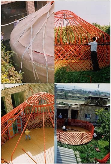 юрта сувенир: Продается юрта. Размеры: Диаметр 6 метров, 85 баш, 6 канат. Деревянные — 6