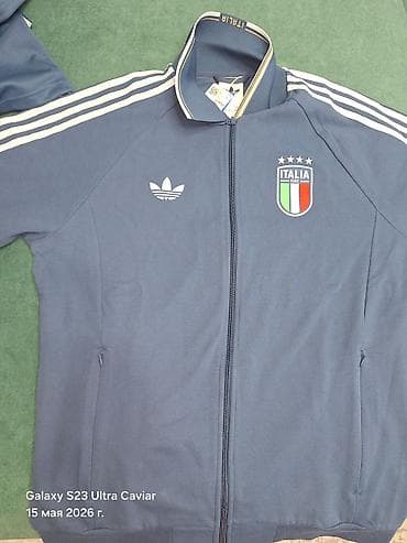немецкая форма: Мужской спортивный костюм, L, Adidas, Новый, цвет - Синий — 1