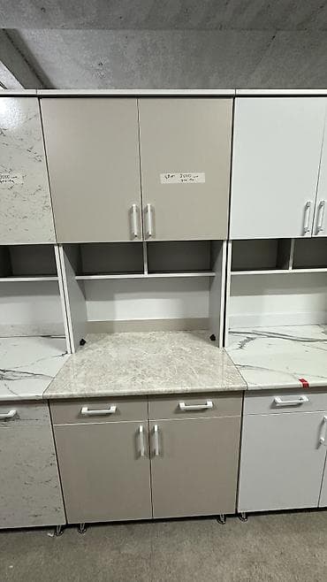 на заказ кухонный гарнитур: Кухонный гарнитур, Новый, цвет - Бежевый, ДСП, Бесплатная доставка — 9