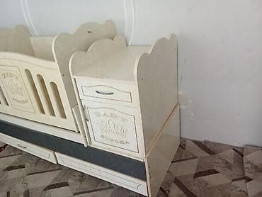 двуспальная кровать трансформер: Детская кровать трансформер, Другой тип, цвет - Бежевый — 1