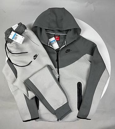 Мужской спортивный костюм, L, Nike, Новый, цвет - Серый, Бесплатная доставка at lalafo.kg Мужской спортивный костюм, L, Nike, Новый, цвет - Серый, Бесплатная доставка