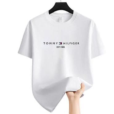 Футболка с логотипом Tommy Hilfiger (EST. 1985) - Базовая модель с