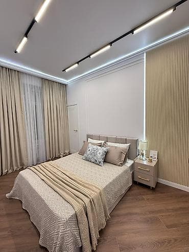 Квартиры: 2 комнаты, 70 м², Асанбай мкр Элитка, 8 этаж, Евроремонт — 8