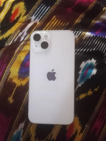 IPhone 13, Б/у, 128 ГБ, Белый, Кабель, 100 %