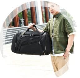 хозяйственная сумка на колесах: Сумка универсальная дорожная/спортивная - Цвет: черный - Формат — 8