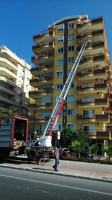 Услуга подъёма и спуска мебели/грузов по фасаду с помощью выдвижного